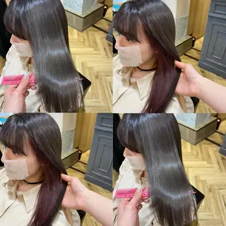 ロング カラー 艶カラー/韓国顔周り 🎀mamiのヘアスタイル