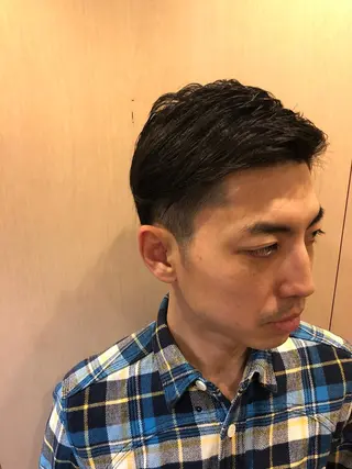 ショート パーマ メンズ HIRO GINZA BARBER SHOP 大阪所属・木村 りきのヘアスタイル