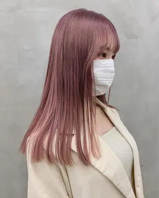 セミロング カラー ブームボックス所属・🐝ハイトーンカラー hachi🐝のヘアスタイル