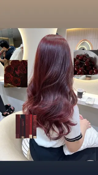 カラー ❤️ブリーチなし💚 ダブルカラー平野実花のヘアスタイル