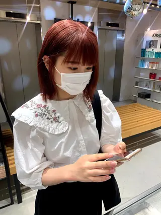 ショート カラー 大阪韓国ヘア 🦋RINKAのヘアスタイル