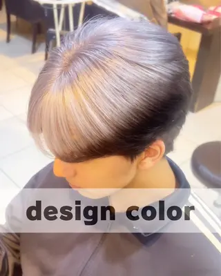 メンズ ブリーチ/デザインカ ラー/村松愛翔のヘアスタイル