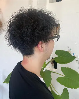 ショート カラー パーマ ヘアアレンジ メンズ 美容室 ソンリエのヘアスタイル