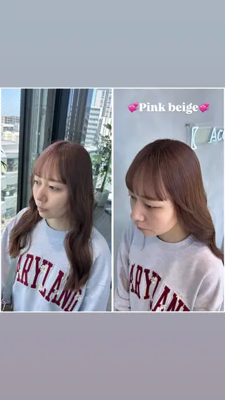 ロング カラー 茅ヶ崎/ハイトーン/ Ramuのヘアスタイル