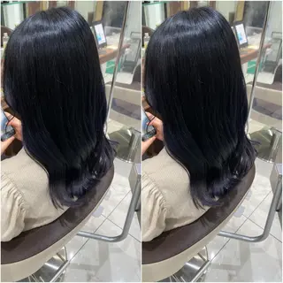 セミロング カラー 全席個室　暖色カラー Zina松園優香🌸のヘアスタイル