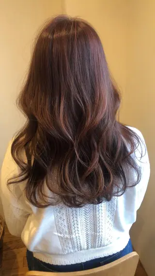 ミディアム カラー ヘアアレンジ 永井 亜実のヘアスタイル