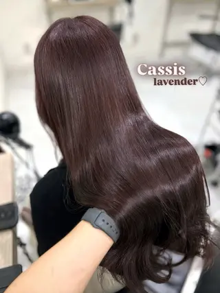 ロング yuuka 🖤韓国ヘア🖤のヘアスタイル