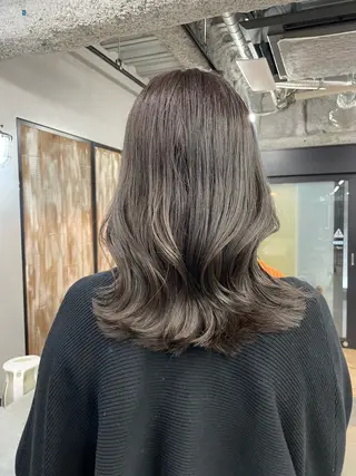 ロング カラー 新宿/韓国ヘア/ 髪質改善ストレートのヘアスタイル