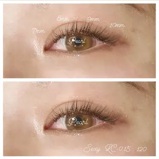 マツエク・マツパ Pearl 四条大宮 〜AOI〜のマツエク・マツパデザイン