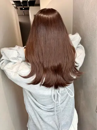 セミロング カラー 今井 勝也のヘアスタイル