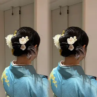 セミロング ヘアアレンジ ウミ / 🫧カラー モデル様募集中🫧のヘアスタイル