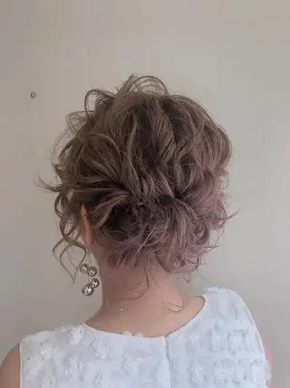 ミディアム ヘアアレンジ 菅 翔太のヘアスタイル