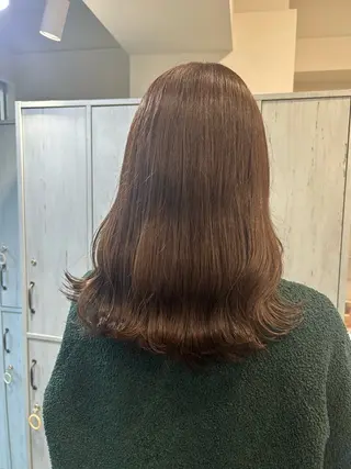 セミロング ピンク/艶感カラー / AIRI🎀🎀のヘアスタイル