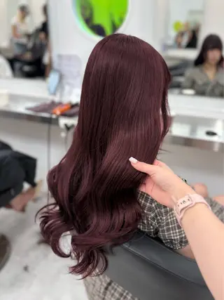 ロング カラー ヘアアレンジ 🫧‪🎀うる艶暖色 🏹Nanako🎀のヘアスタイル