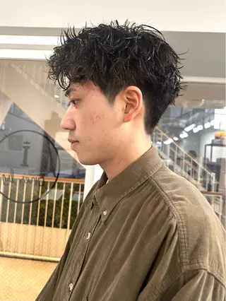 ショート パーマ メンズ メンズ似合わせ🪞 副店長 kotoriのヘアスタイル