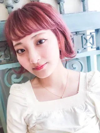 ショート カラー パーマ ヘアアレンジ メンズ 表参道Lise おおいしおりのヘアスタイル