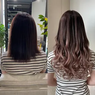 ロング カラー 🦋美髪／エクステ 🦋アベイクミのヘアスタイル