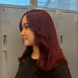 ミディアム ☘️かわいいハイトー ン☘️nonokaのヘアスタイル