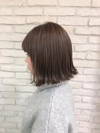 ミディアム カラー HAUS 片山みほのヘアスタイル