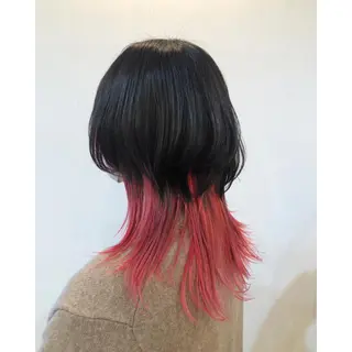 ミディアム カラー 推しカラー✨ オタク美容師ユウカのヘアスタイル
