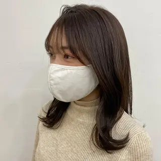 ミディアム カラー 🪭risa 暖色/レイヤー🪭のヘアスタイル