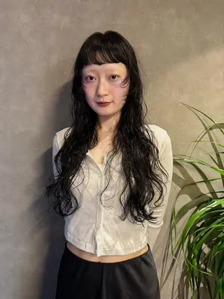 ロング パーマ ❤️アヤカ Wカラー ボブ レイヤー❤️のヘアスタイル