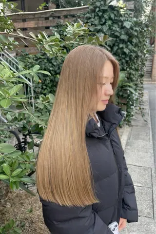 ロング カラー kaho/ 透明感カラー🫧のヘアスタイル