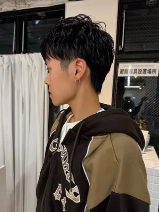 ショート パーマ aya/メンズヘア/ メンズカット/ボブのヘアスタイル