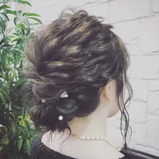 ミディアム ヘアアレンジ ✨🌿大人可愛い愛さ れhair🌿✨松本のヘアスタイル