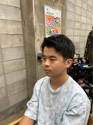 メンズ ブリーチカラー/ 透明感/aika¨̮のヘアスタイル