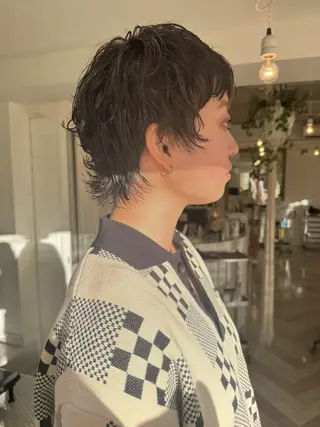 ショート ブリーチカラー🎀 韓国風/寺門美優のヘアスタイル