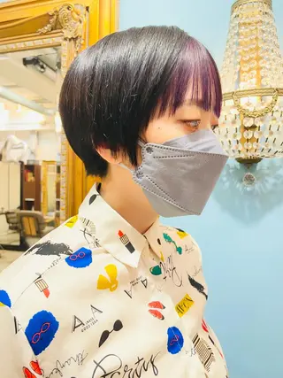 ショート カラー ショートボブ縮毛矯正 髪質改善のプロ山道潤のヘアスタイル