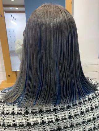 ミディアム カラー 松岡 恭弘のヘアスタイル