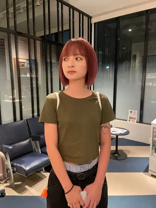 ミディアム カラー La Pensee/ カスヤリクのヘアスタイル