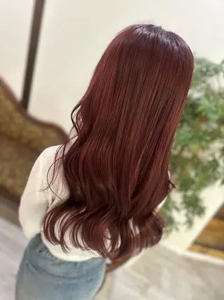ロング カラー 大潮 梨奈のヘアスタイル