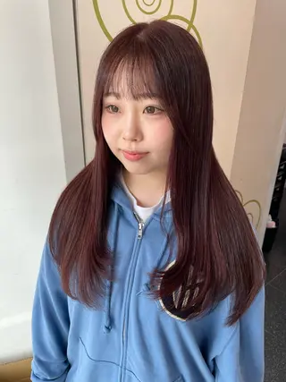 セミロング 艶髪韓国レイヤー 🇰🇷✨小清水✨のヘアスタイル