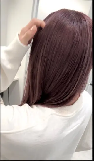 カラー BEEST所属・ate 【暖色/ハイトーン】のヘアスタイル