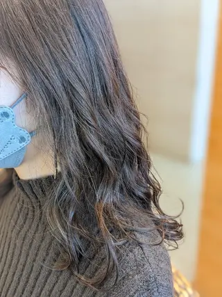 カラー セミロング 【大人艶カラー🌿】 中畑リョウのヘアスタイル