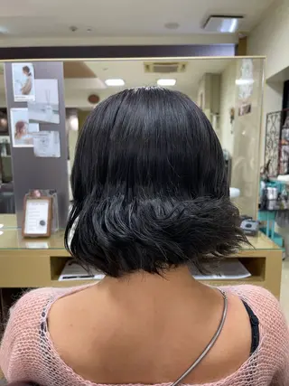 ショート CARE SHINSAIBASHI所属・縮毛・酸性ストレート 特化のヘアスタイル