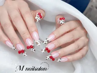 ネイル M🌷nail 長さだし専門店のネイルデザイン