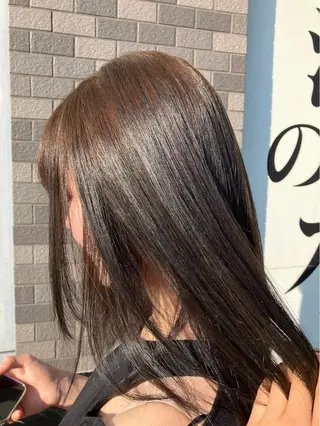 ミディアム 浜田 希々香のヘアスタイル