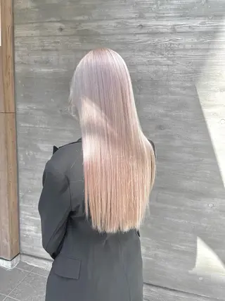 ロング カラー ハイトーンカラ ー/小川のヘアスタイル