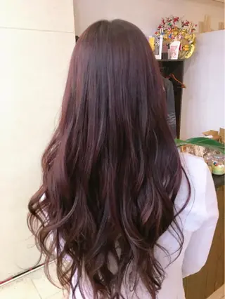 ロング カラー パーマ ヘアアレンジ 最高峰の技術力☆ 樋口健人のヘアスタイル