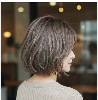 ミディアム カラー 似合わせショート /なおき/表参道のヘアスタイル