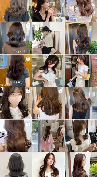 セミロング カラー 🥣 hashi 🛋️のヘアスタイル