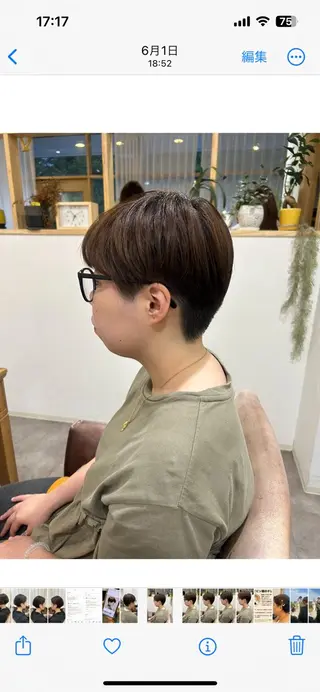 ショート merc.🌿✨ いとうりかのヘアスタイル