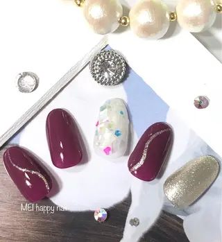 ネイル 北浦和 自爪育成ケアのネイルデザイン