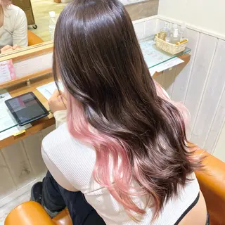 ロング カラー 🌸小島友梨香🌸 ブリーチカラーのヘアスタイル