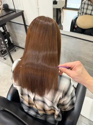 セミロング カラー パーマ ブリーチ/髪質改善/ メンズ/ KOKIのヘアスタイル