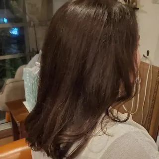 セミロング カラー spa hair  ark 富井直美のヘアスタイル